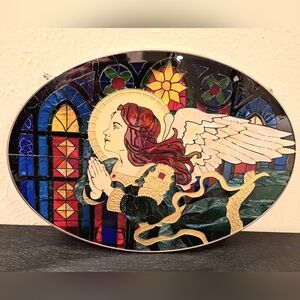 RENAISSANCE STAINGLASS ANGEL. NWT